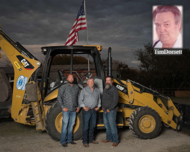 Blake Dorsett with dad Dennis, brother Skip, and grandfather Tim Skippy Dorsett pictured above